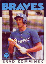 1986 Topps Baseball Cards      698     Brad Komminsk